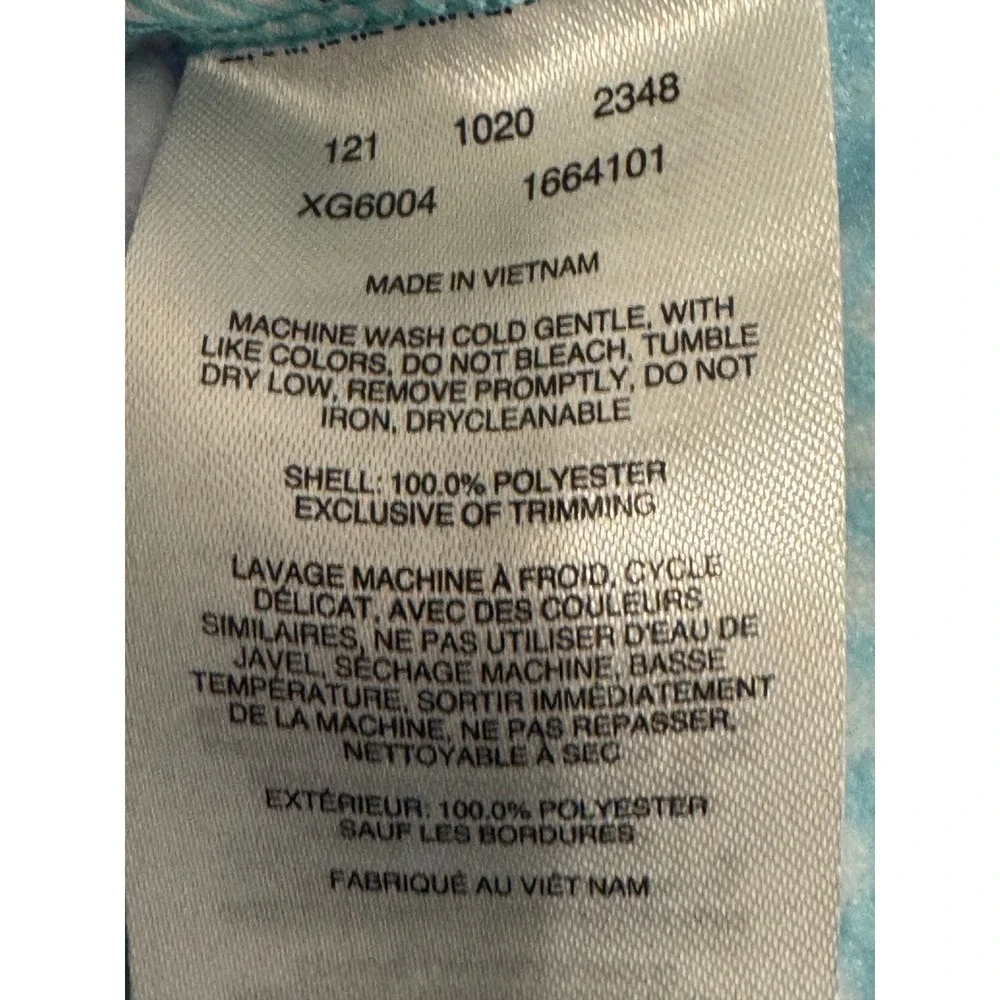 Columbia Kids Blue Purple Striped Full Zip Fleece Jacket XXS 4/5 XG6004